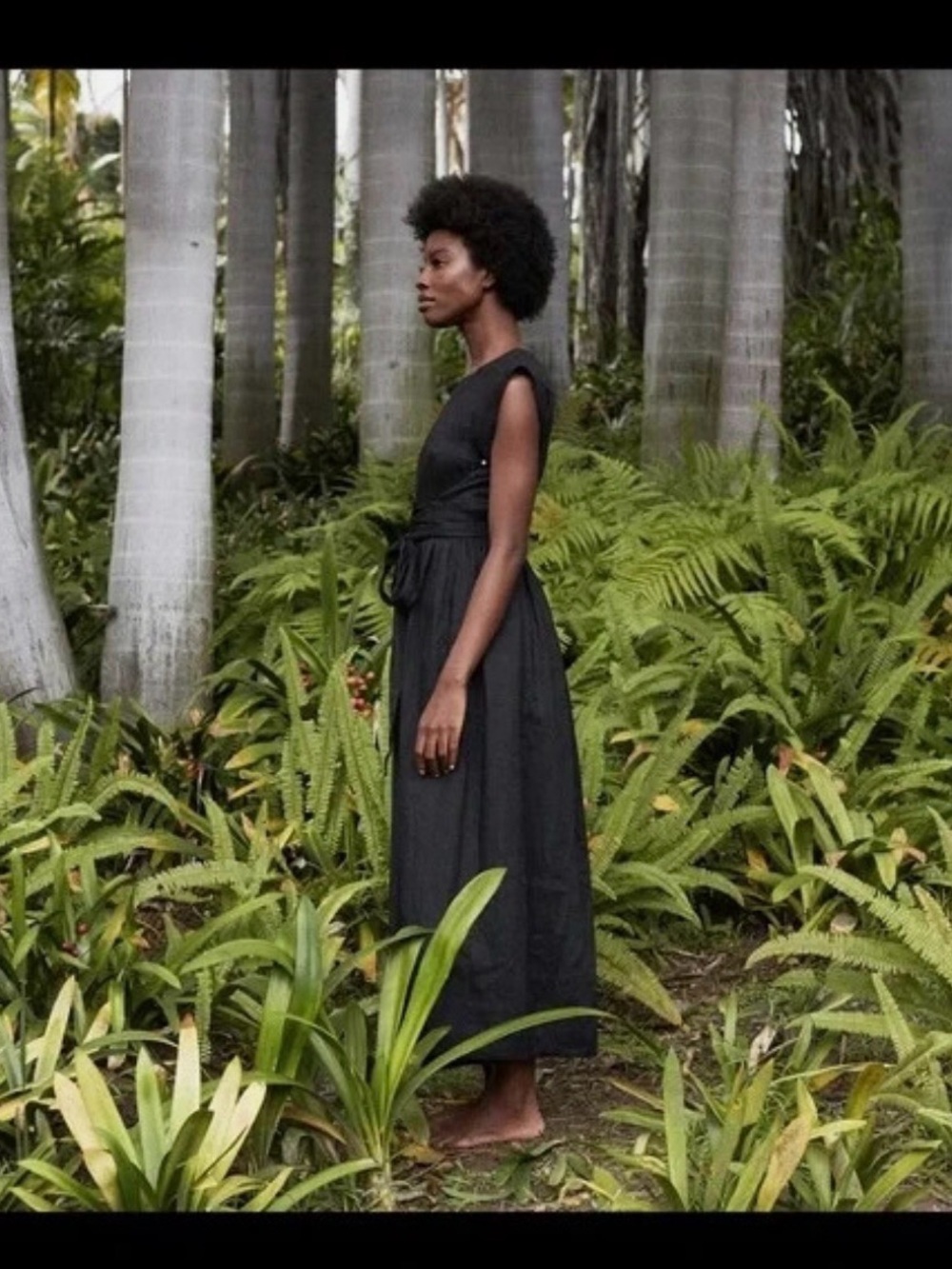 Doen Pacifica Black Wrap Dress - Picture 3 of 6